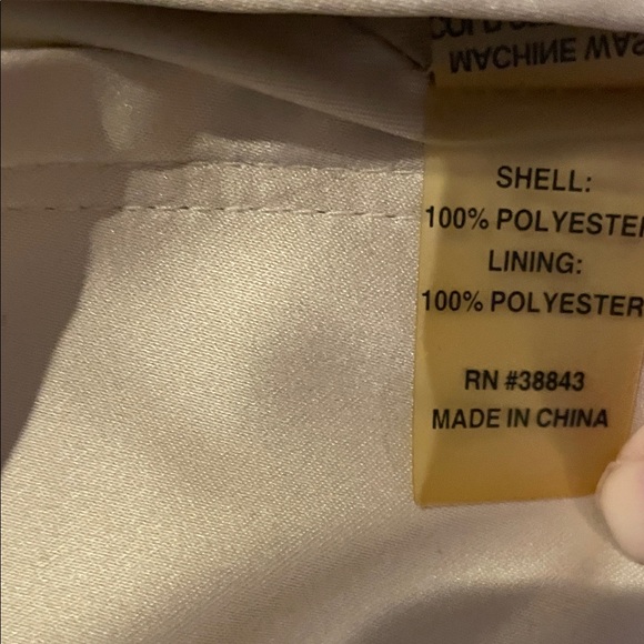 Vintage TAHARI tan/gold quiet luxury, Y2K dressy trench overcoat size SM - Picture 8 of 11